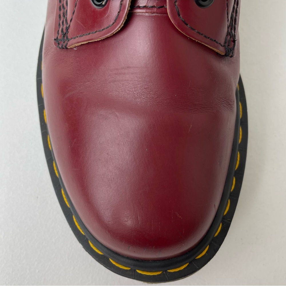 Vintage Dr. Martens 1460 Red Smooth Leather Boots UK 8 - Picture 8 of 16
